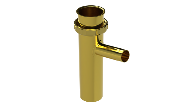 6" 1-1/2" Direct Connect Dishwasher Tailpiece - 20GA (3850A-6)