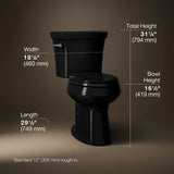 Highline® Two-piece elongated toilet, 1.28 gpf