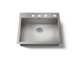 Vault™ 25" top-/undermount single-bowl kitchen sink