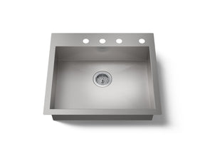Vault™ 25" top-/undermount single-bowl kitchen sink