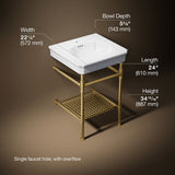 Claude™ by Studio McGee 24" rectangular console table bathroom sink