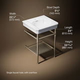 Claude™ by Studio McGee 24" rectangular console table bathroom sink