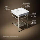 Claude™ by Studio McGee 24" rectangular console table bathroom sink