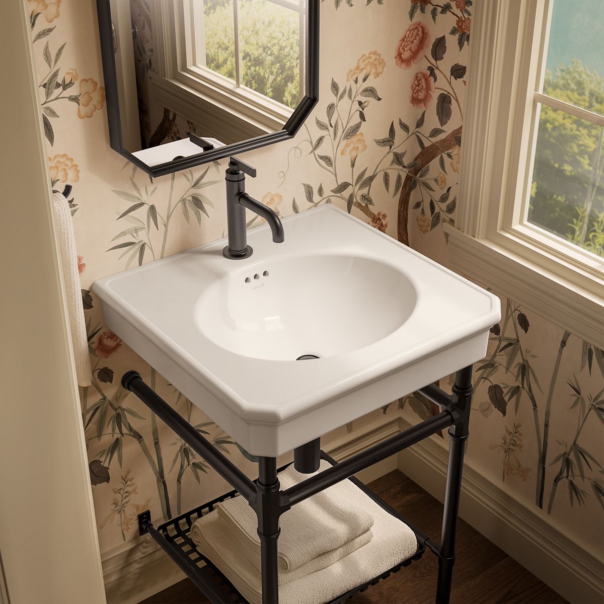 Claude™ by Studio McGee 24" rectangular console table bathroom sink