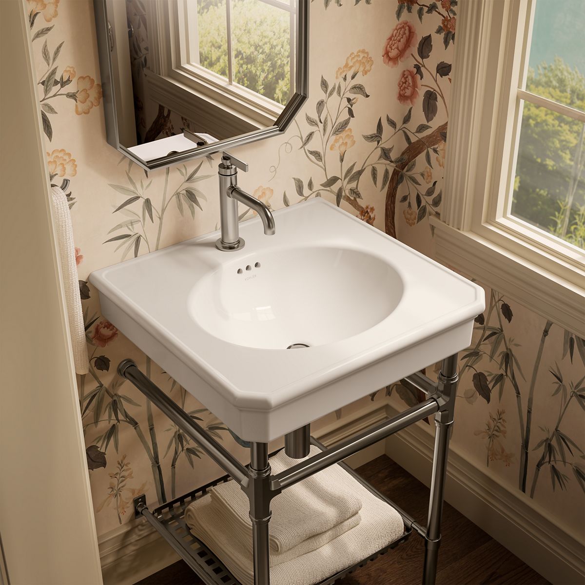 Claude™ by Studio McGee 24" rectangular console table bathroom sink