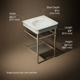 Claude™ by Studio McGee 24" rectangular console table bathroom sink