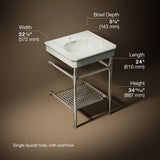 Claude™ by Studio McGee 24" rectangular console table bathroom sink