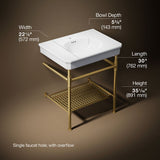 Claude™ by Studio McGee 30" rectangular console table bathroom sink