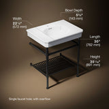 Claude™ by Studio McGee 30" rectangular console table bathroom sink