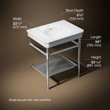 Claude™ by Studio McGee 30" rectangular console table bathroom sink