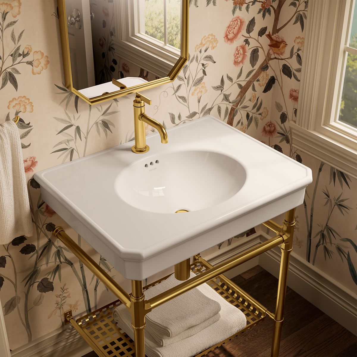 Claude™ by Studio McGee 30" rectangular console table bathroom sink