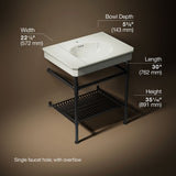Claude™ by Studio McGee 30" rectangular console table bathroom sink