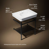 Claude™ by Studio McGee 30" rectangular console table bathroom sink