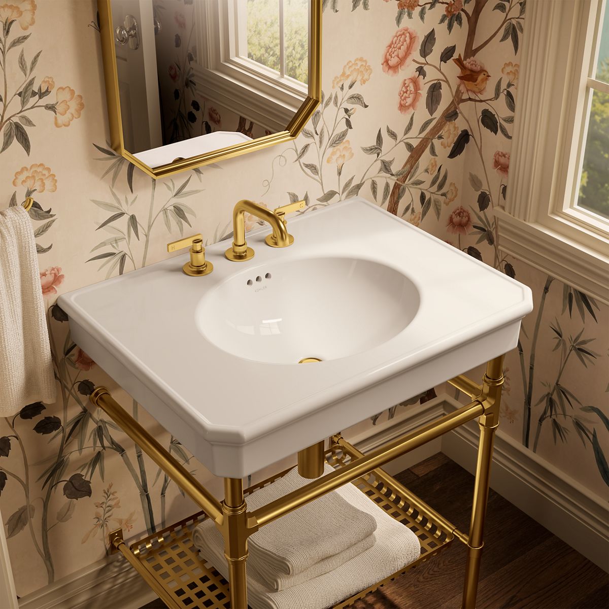 Claude™ by Studio McGee 30" rectangular console table bathroom sink