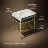 Claude™ by Studio McGee 30" rectangular console table bathroom sink