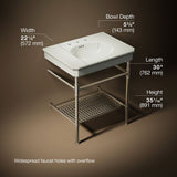 Claude™ by Studio McGee 30" rectangular console table bathroom sink