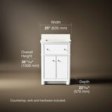 Claude™ by Studio McGee 24" bathroom vanity cabinet with sink and quartz top