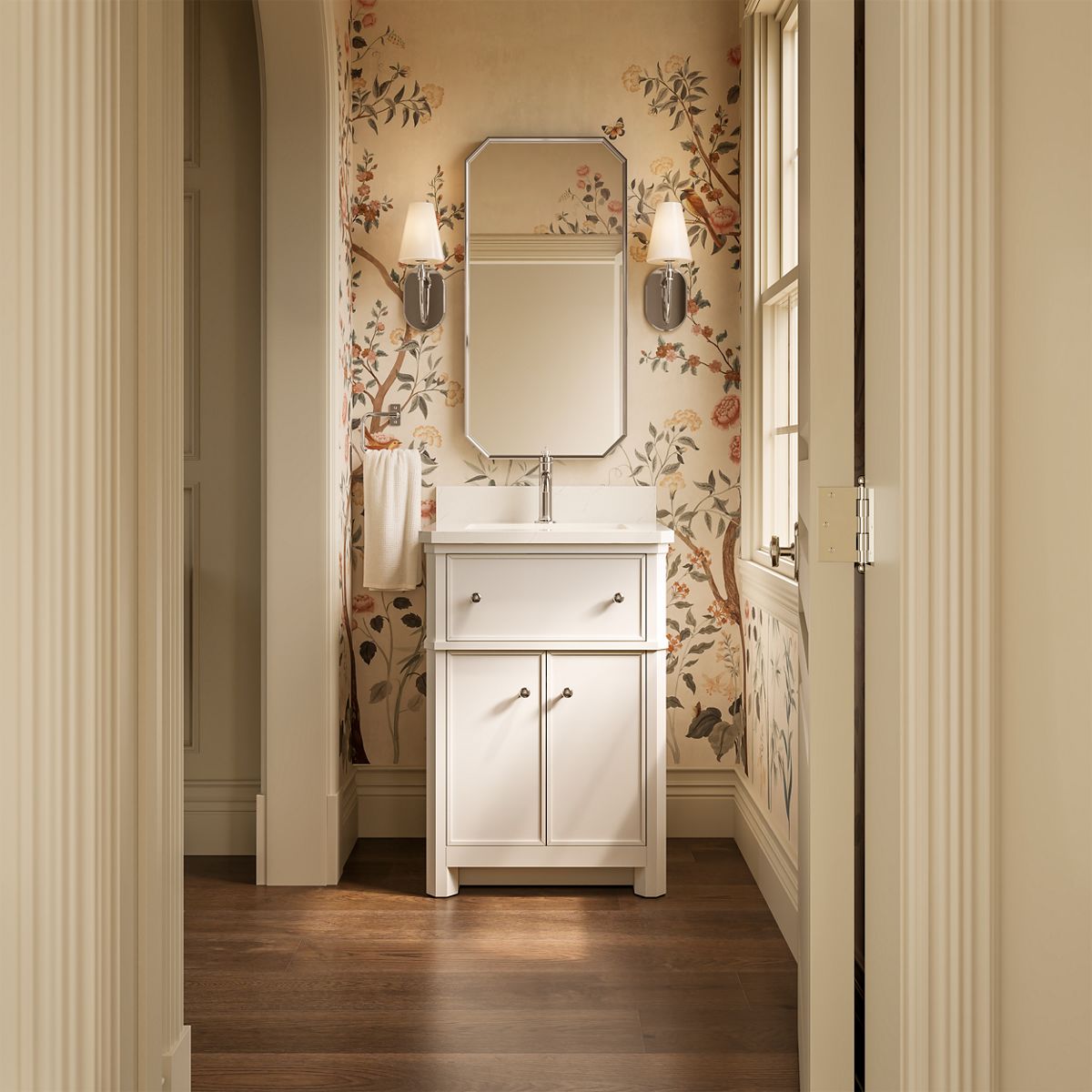 Claude™ by Studio McGee 24" bathroom vanity cabinet with sink and quartz top