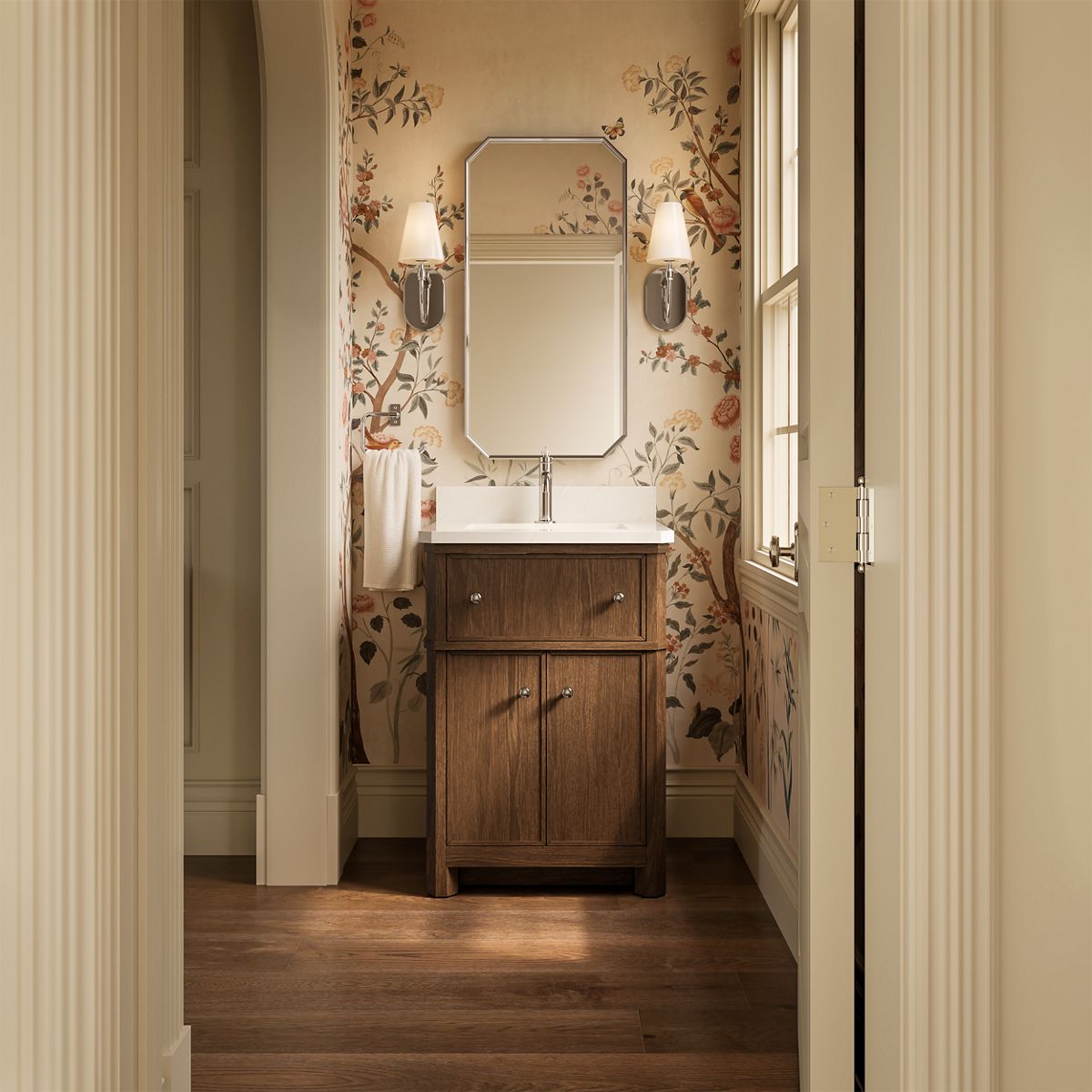 Claude™ by Studio McGee 24" bathroom vanity cabinet with sink and quartz top
