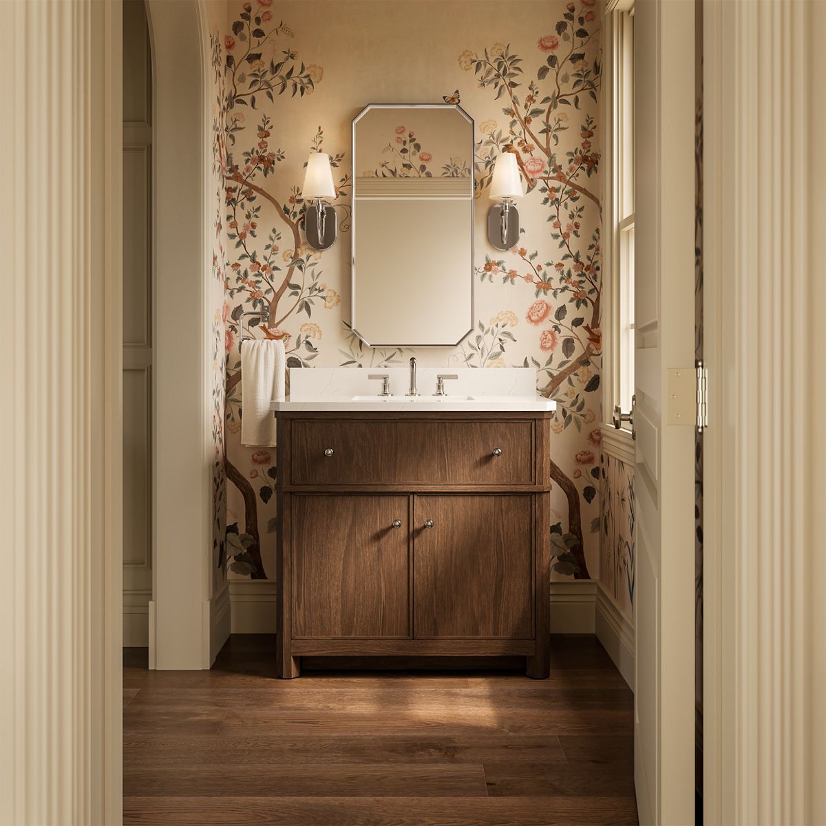 Claude™ by Studio McGee 36" bathroom vanity cabinet with sink and quartz top