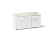 Claude™ by Studio McGee 72" bathroom vanity cabinet with sinks and quartz top