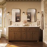 Claude™ by Studio McGee 72" bathroom vanity cabinet with sinks and quartz top