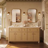 Claude™ by Studio McGee 72" bathroom vanity cabinet with sinks and quartz top