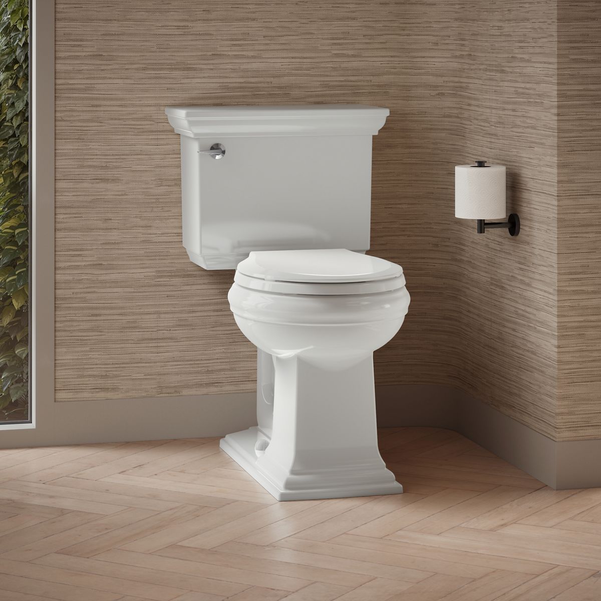 Memoirs® Stately Two-piece round-front toilet, 1.28 gpf