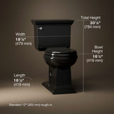 Memoirs® Stately Two-piece round-front toilet, 1.28 gpf