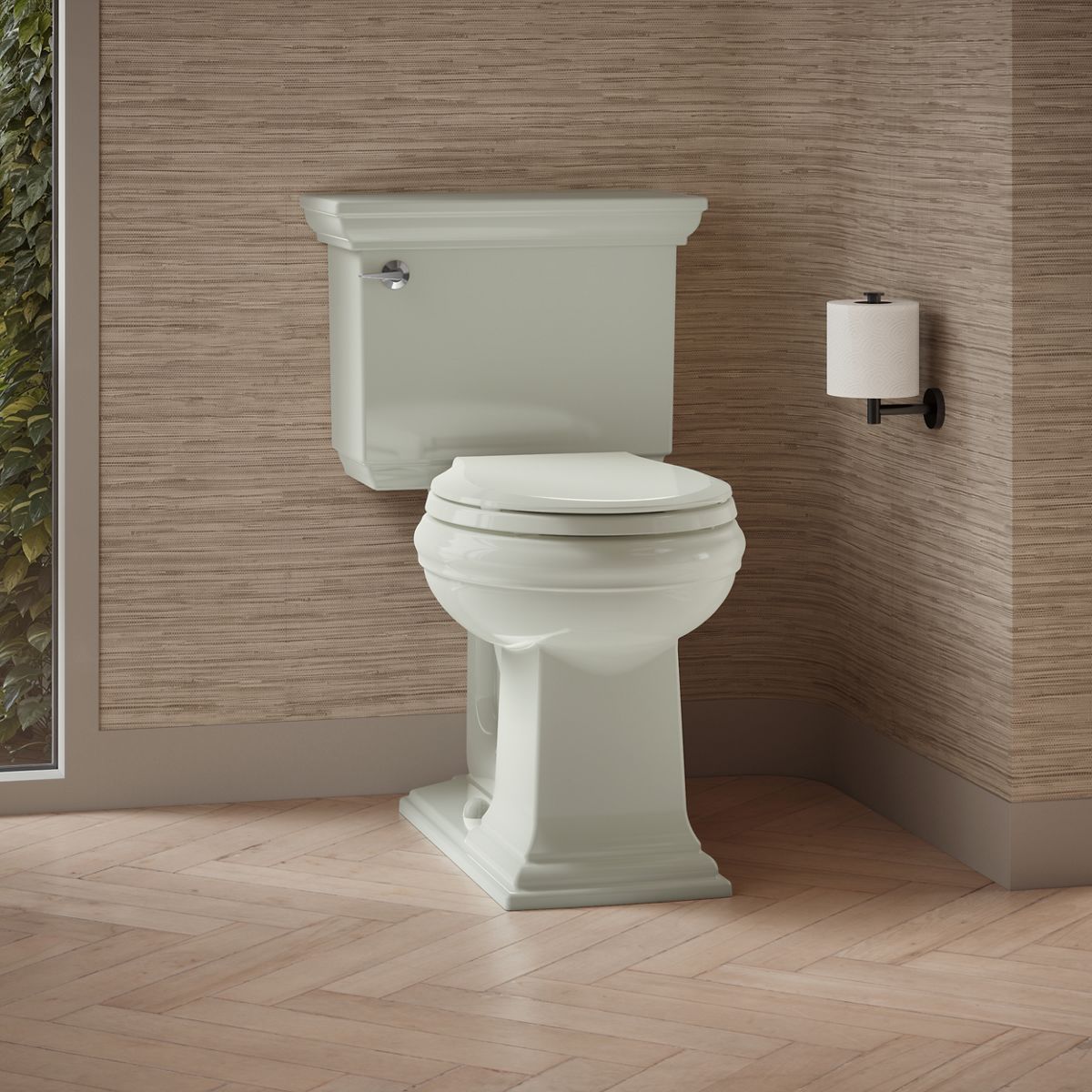 Memoirs® Stately Two-piece round-front toilet, 1.28 gpf