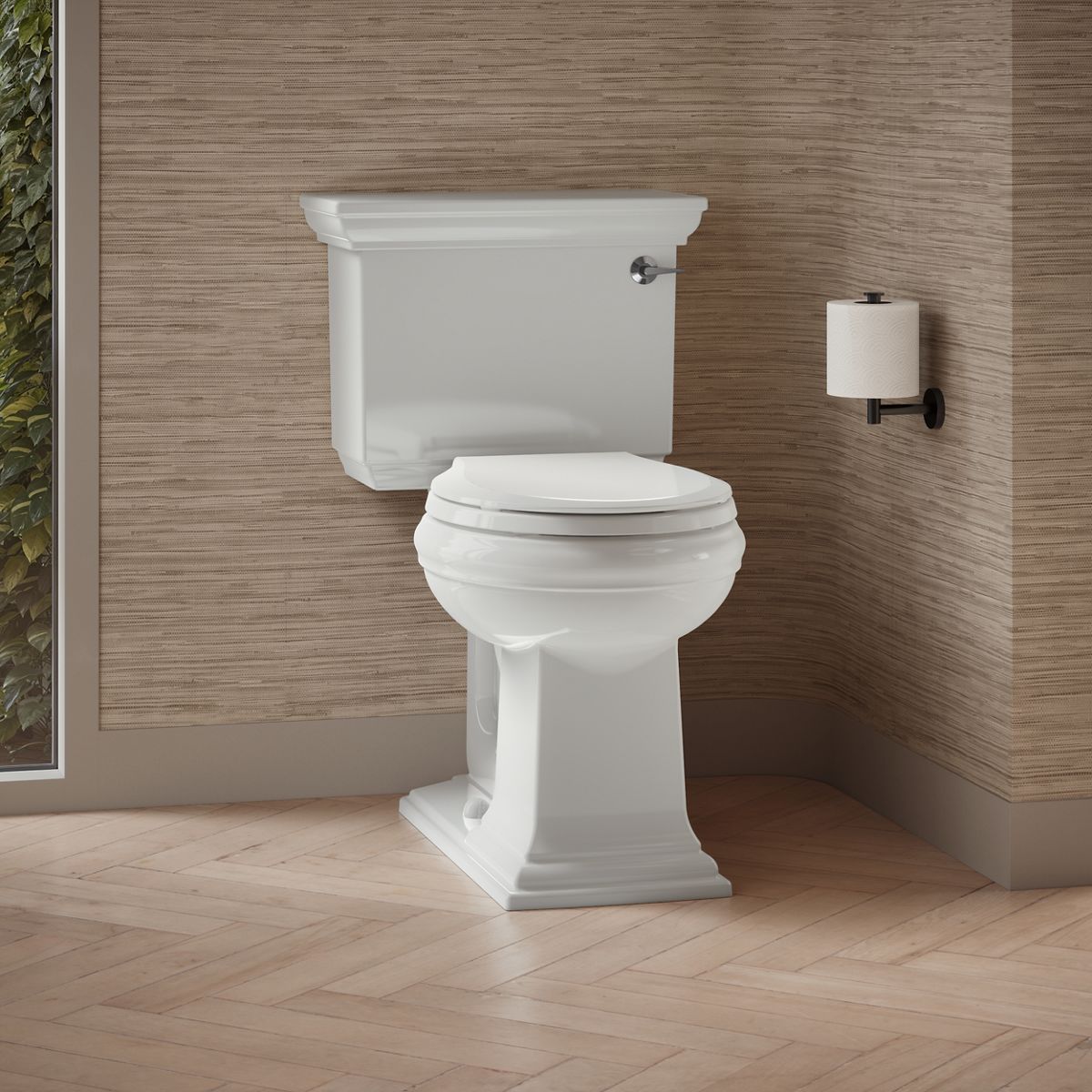 Memoirs® Stately Two-piece round-front toilet, 1.28 gpf