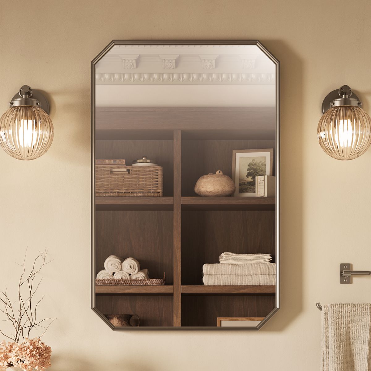 Claude™ by Studio McGee 22" x 34" rectangular framed mirror