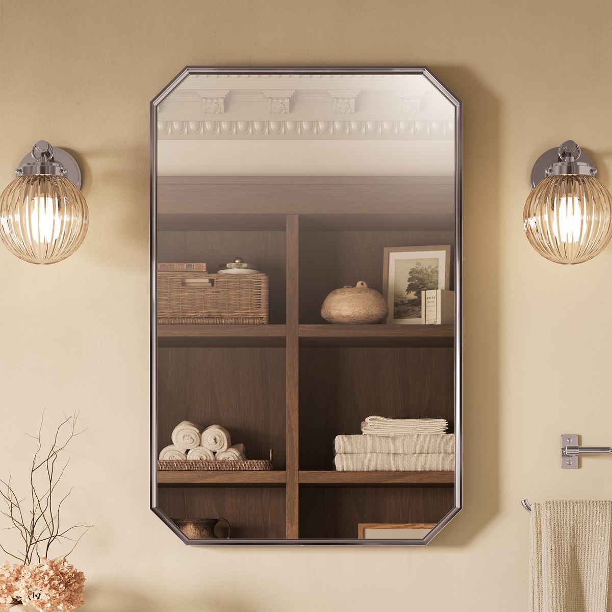 Claude™ by Studio McGee 22" x 34" rectangular framed mirror