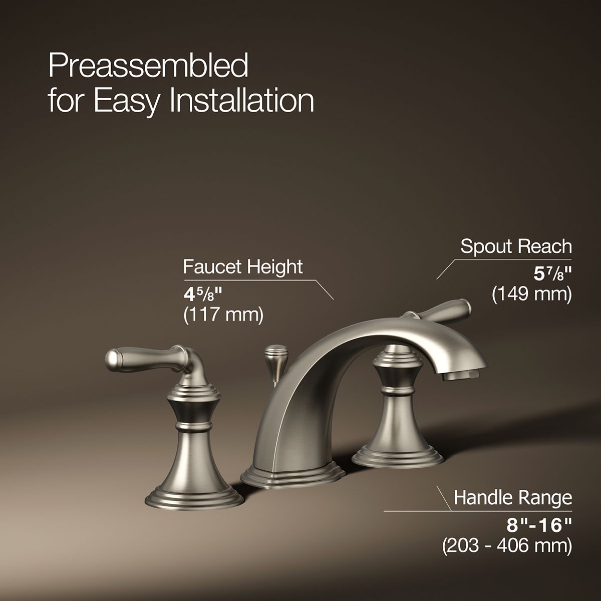 Devonshire® Widespread bathroom sink faucet, 1.2 gpm
