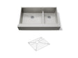Vault™ Smart Divide® 35-1/2" undermount double-bowl farmhouse kitchen sink