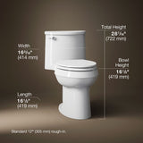 Adair® One-piece elongated toilet, 1.28 gpf