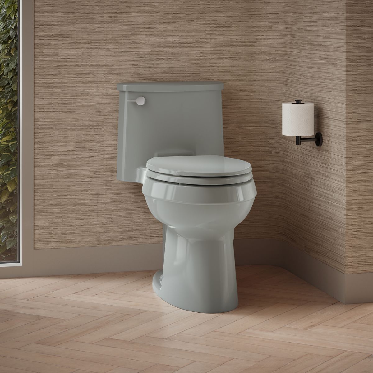 Adair® One-piece elongated toilet, 1.28 gpf