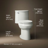 Adair® One-piece elongated toilet, 1.28 gpf