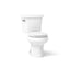 Wellworth® Two-piece round-front toilet, 1.28 gpf
