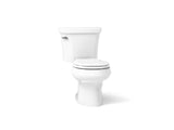 Wellworth® Two-piece round-front toilet, 1.28 gpf