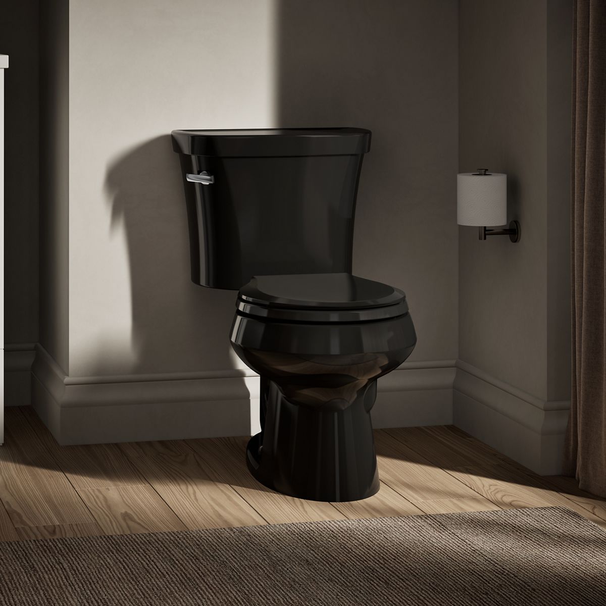Wellworth® Two-piece round-front toilet, 1.28 gpf