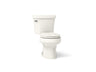 Wellworth® Two-piece round-front toilet, 1.28 gpf