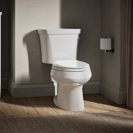 Wellworth® Two-piece elongated toilet, 1.28 gpf