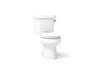 Wellworth® Two-piece elongated toilet, 1.28 gpf