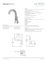 Single-hole lavatory faucet