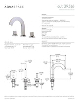 Widespread lavatory faucet