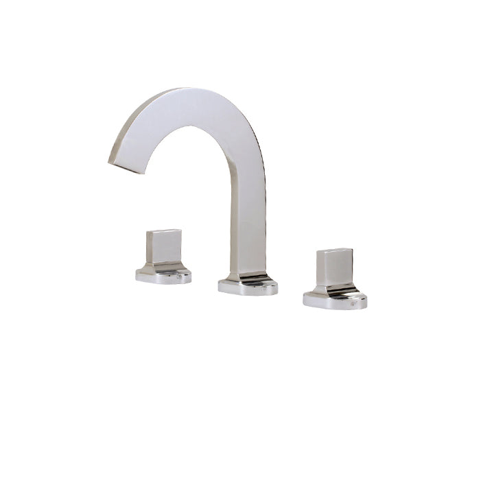 Widespread lavatory faucet