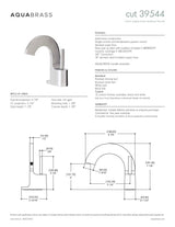Short single-hole lavatory faucet