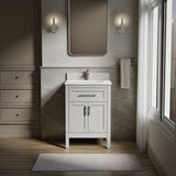 Hadron™ 24" bathroom vanity cabinet with sink and quartz top
