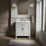 Hadron™ 30" bathroom vanity cabinet with sink and quartz top